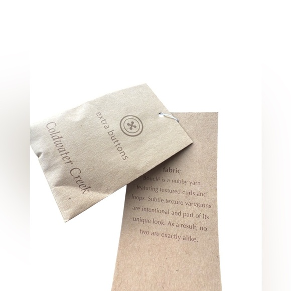 Coldwater Creek Jacket Womans Size 12 Purple Cap Sleeve Boucle Tweed Blazer Coat - Picture 6 of 10